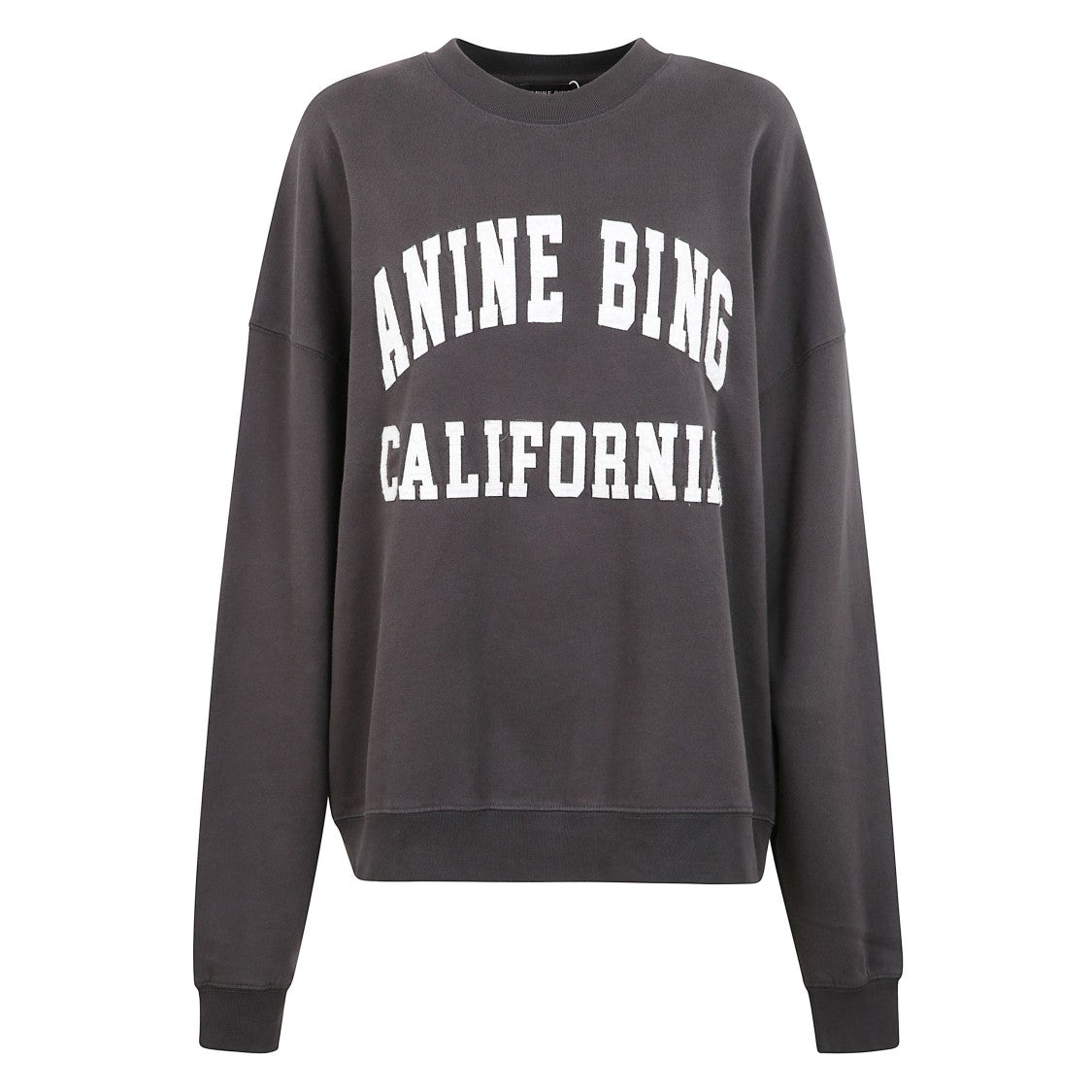 Anine Bing Cotton Sweatshirt With Bold Front Lettering