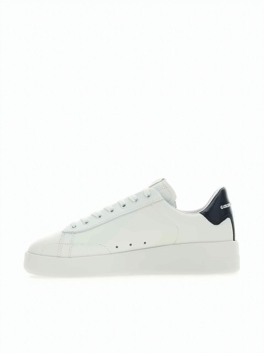 Golden Goose Low-Top White Leather Sneakers With Contrasting Heel Tab