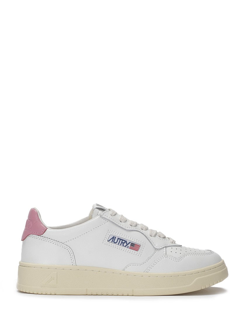 Autry Leather Upper Sneakers With Perforated Detailing