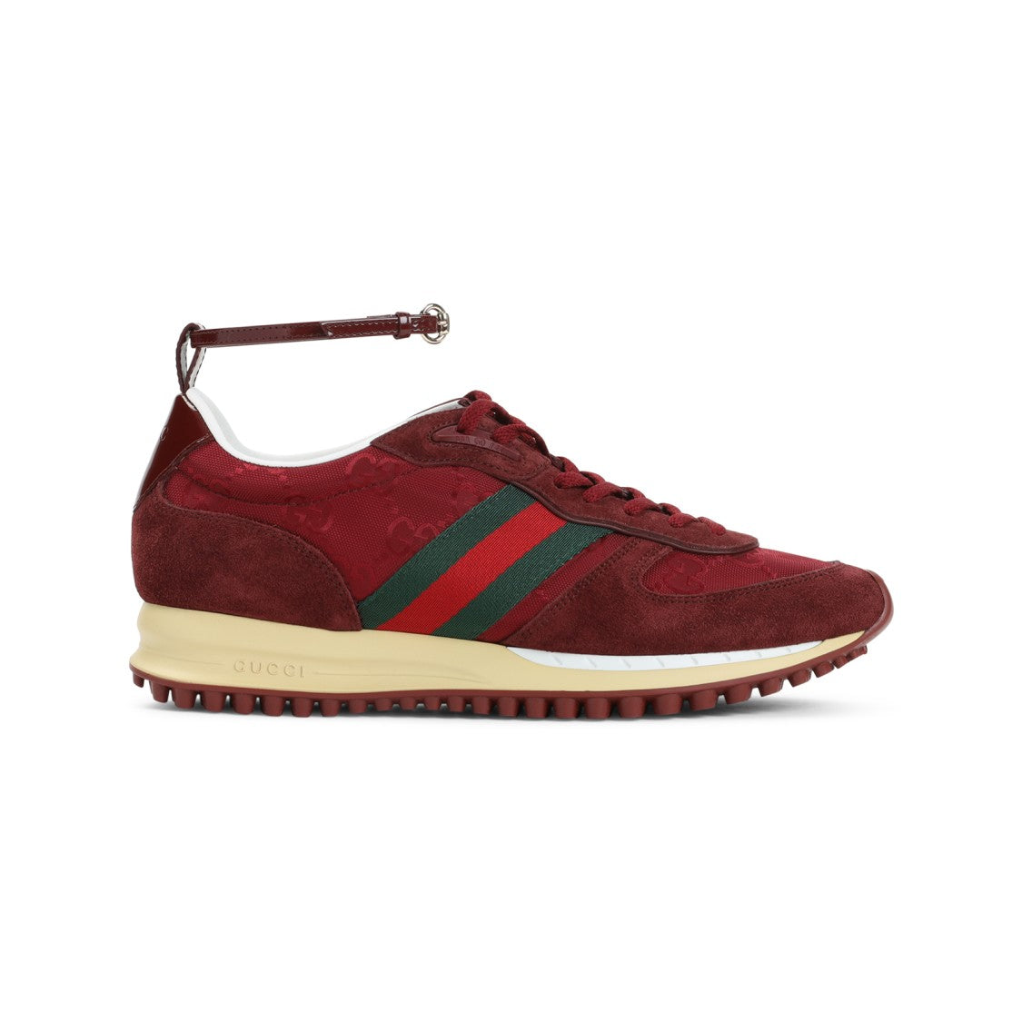 Gucci Vibrant Red Leather Sneakers
