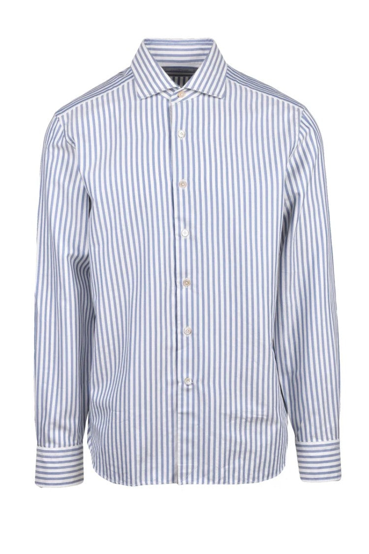 Alessandro Gherardi Classic Shirt - White/Sky Blue
