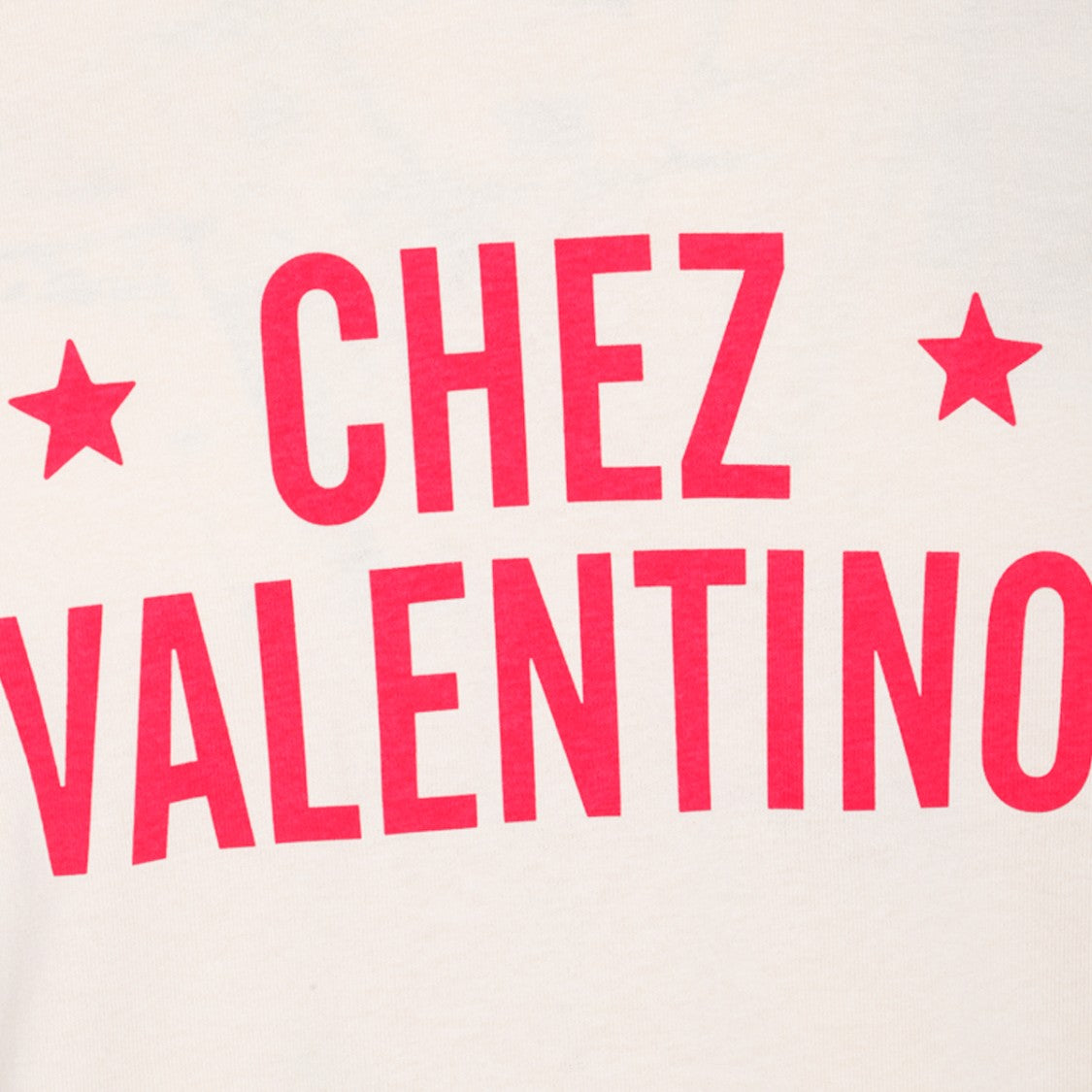 Valentino White And Red Cotton T-Shirt