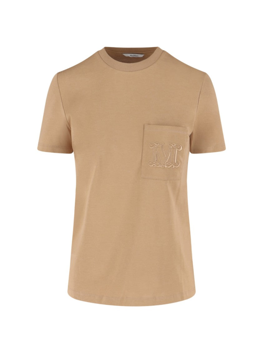 Max Mara Logo T-Shirt – Beige