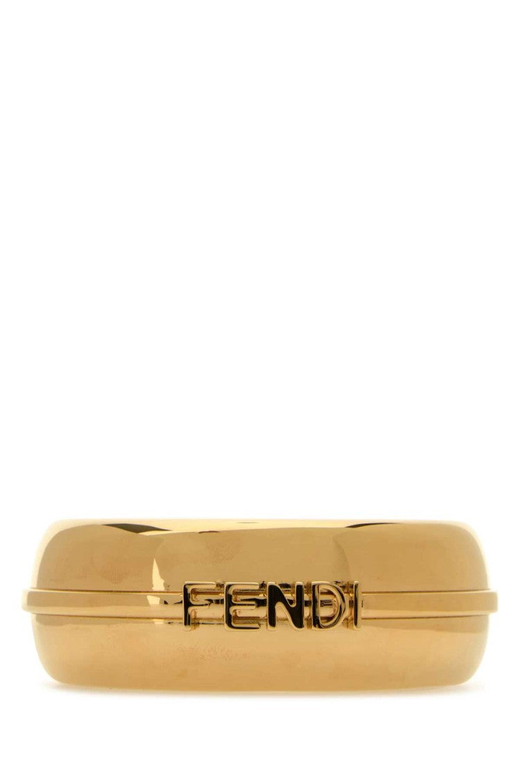 Fendi Gold Metal Fendigraphy Bracelet