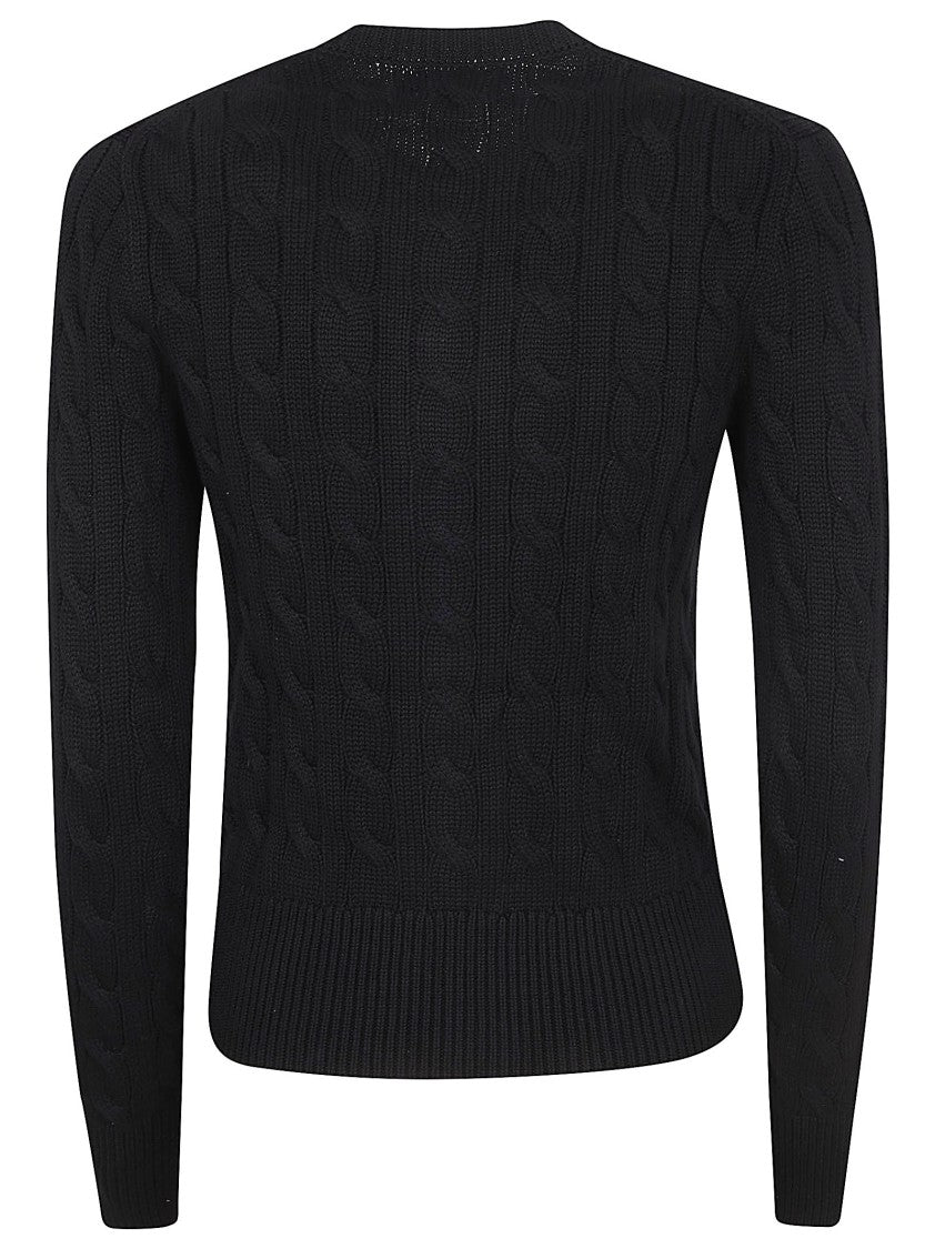 Polo Ralph Lauren Cable Knit Cardigan With Button-Down Front
