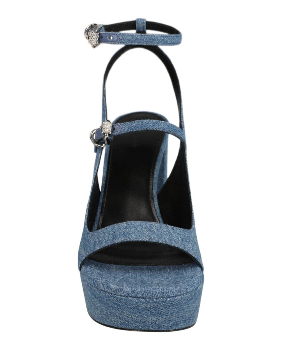 Givenchy Voyou Platform Sandals In Denim