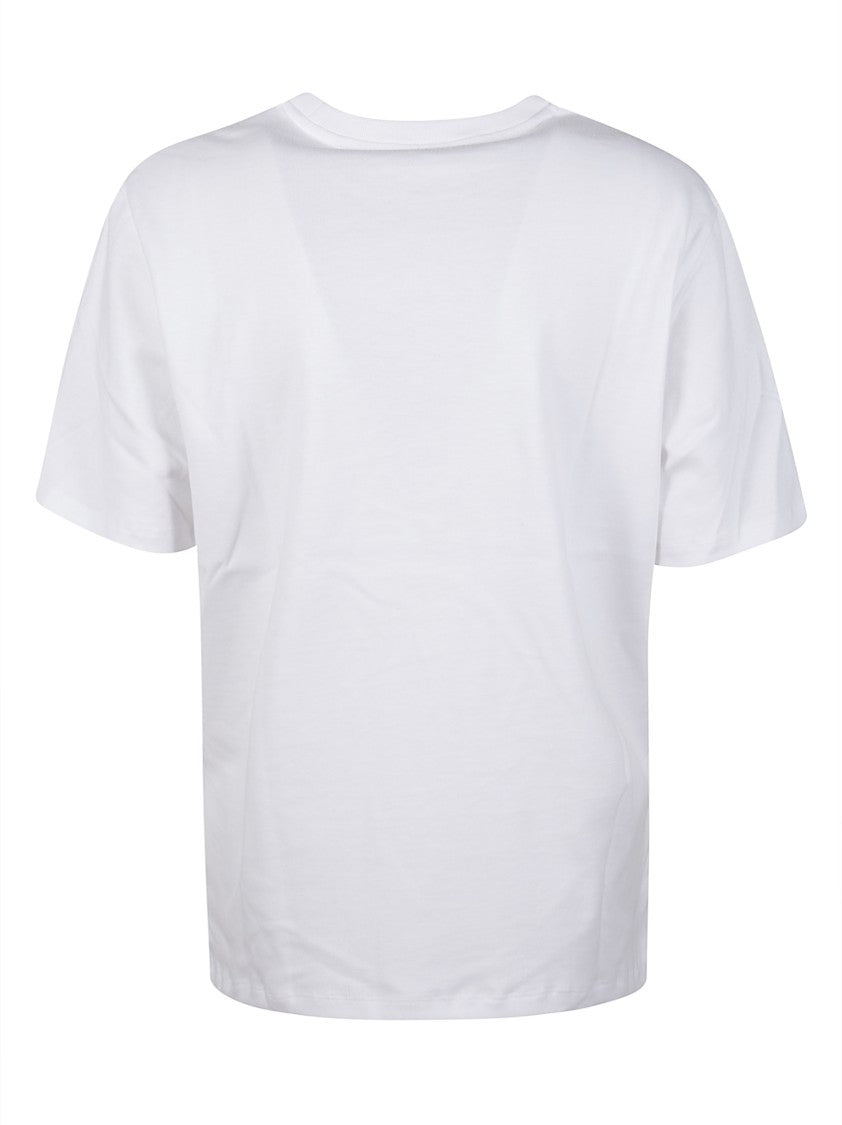 Majestic Filatures Short-Sleeved Top With Round Neckline And Relaxed Fit