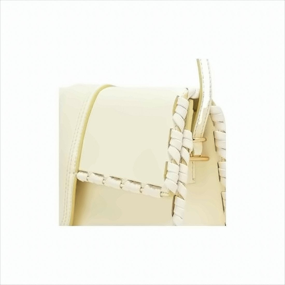 Jacquemus Rectangular Minimalist Shoulder Bag With Woven Trim