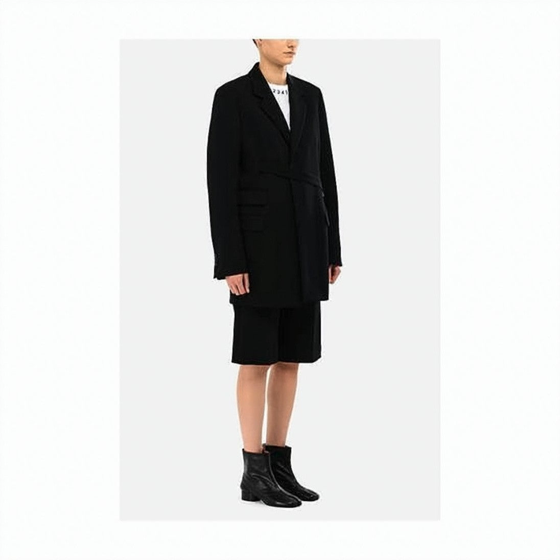Maison Margiela Split-Toe Black Ankle Boots With Smooth Leather Finish