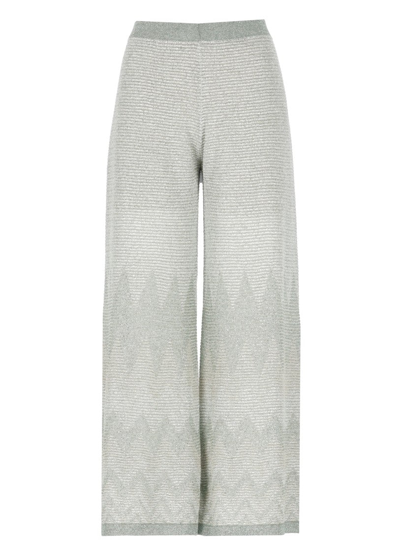 D. Exterior Green Viscose Pants