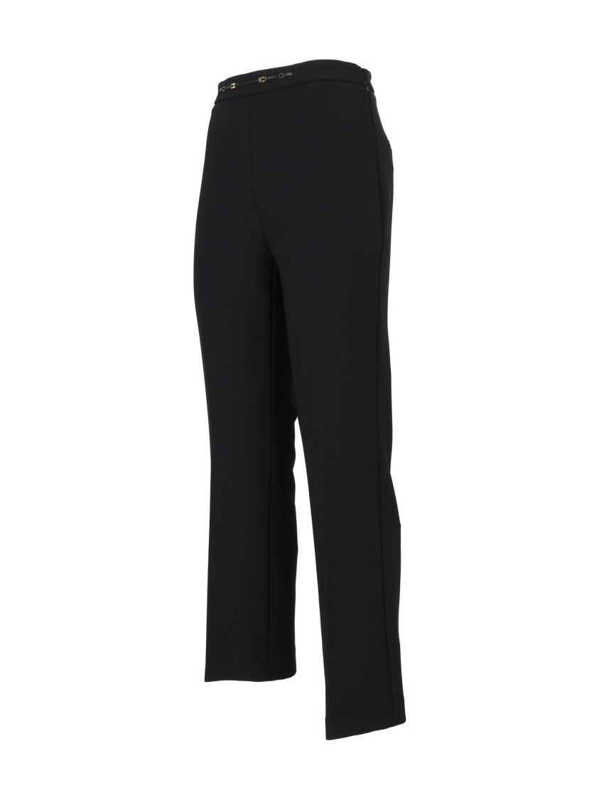 Elisabetta Franchi Straight-Leg Trousers With Subtle Waistband Detailing