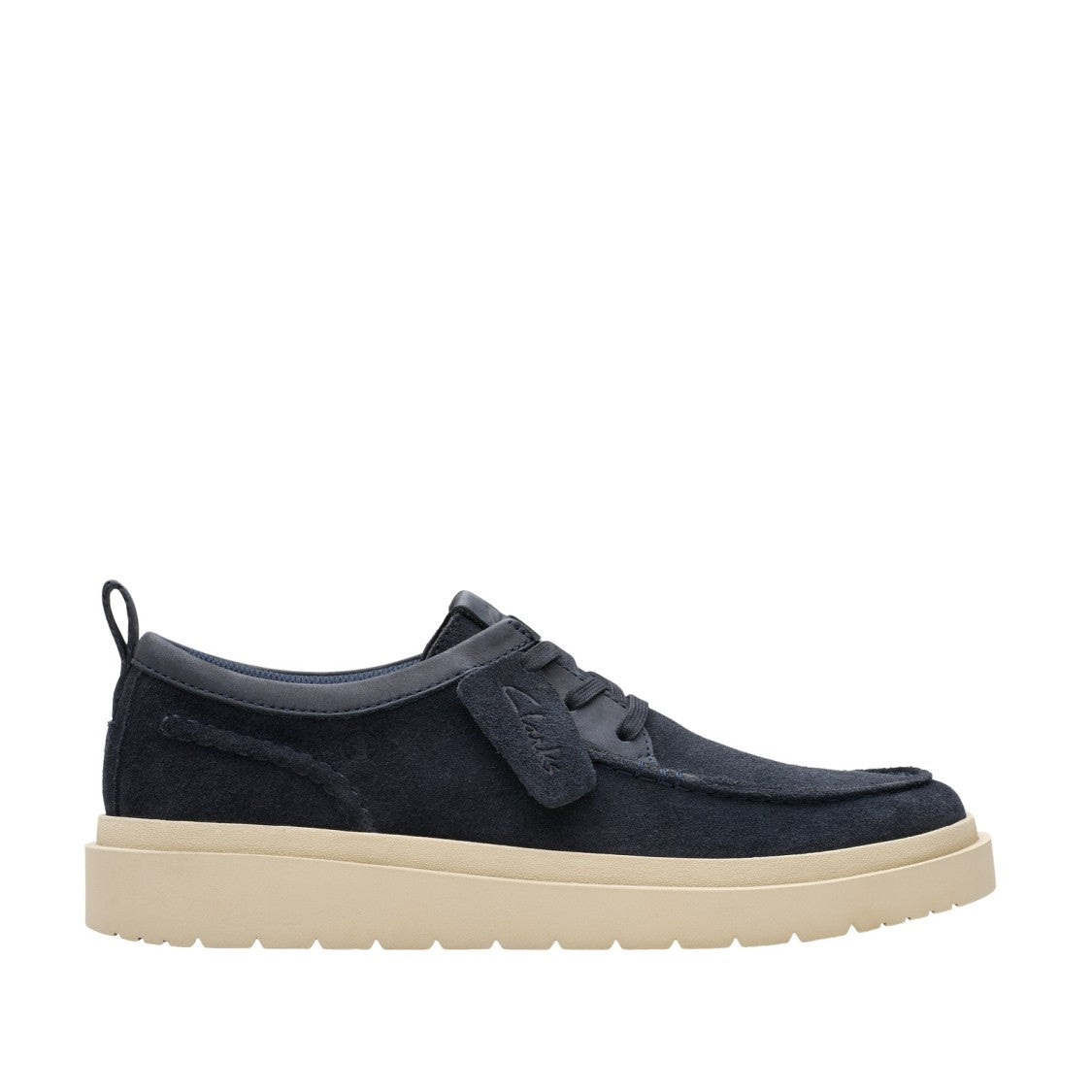 Clarks Lace-Up Navy Suede Shoes