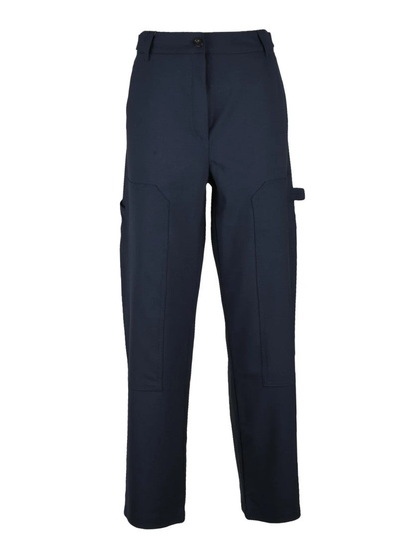 Marella Sport Boccale Wide-Leg Trousers With Medium Waist And Practical Pockets