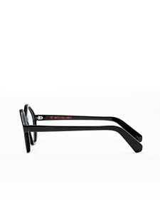 Moli@Limo Angular Black Optical Frames In Premium Acetate And Celluloid