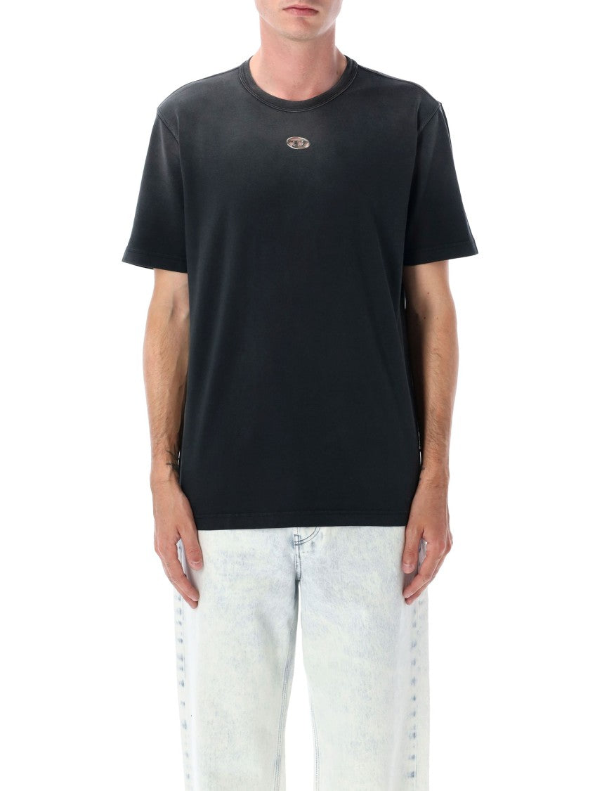 Diesel T-Adjust-T1 Relaxed Fit Black T-Shirt
