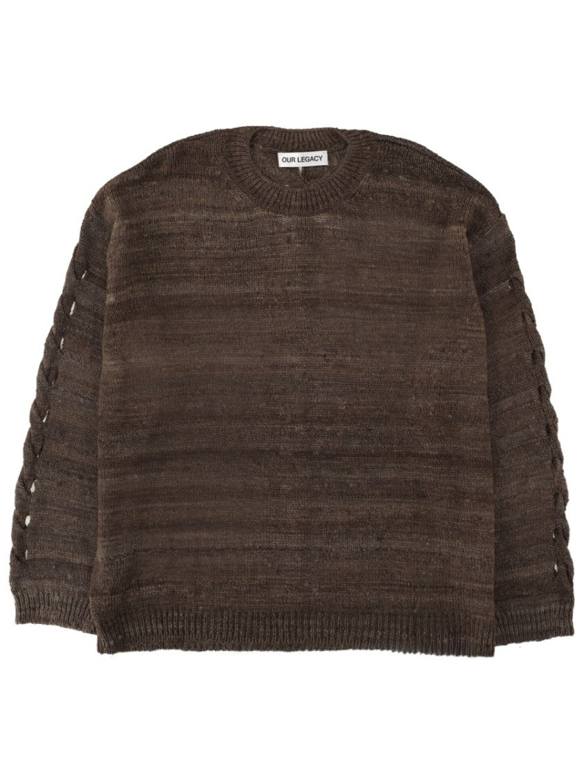Our Legacy Popover Silk Open-Knit Sweater
