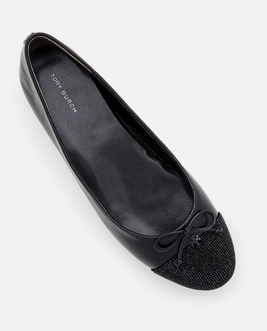 Tory Burch Cap-Toe Pave Ballet