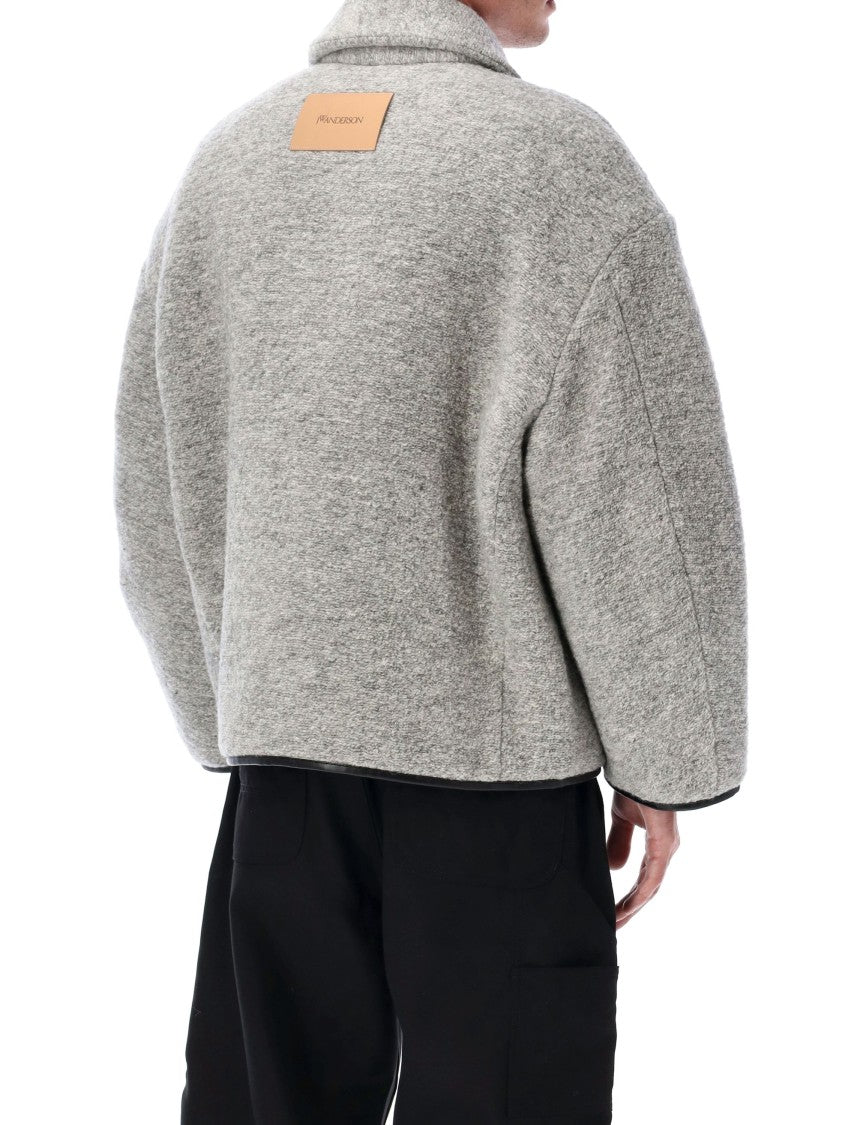 J. W. Anderson Light Grey Contrast Trim Casual Jacket