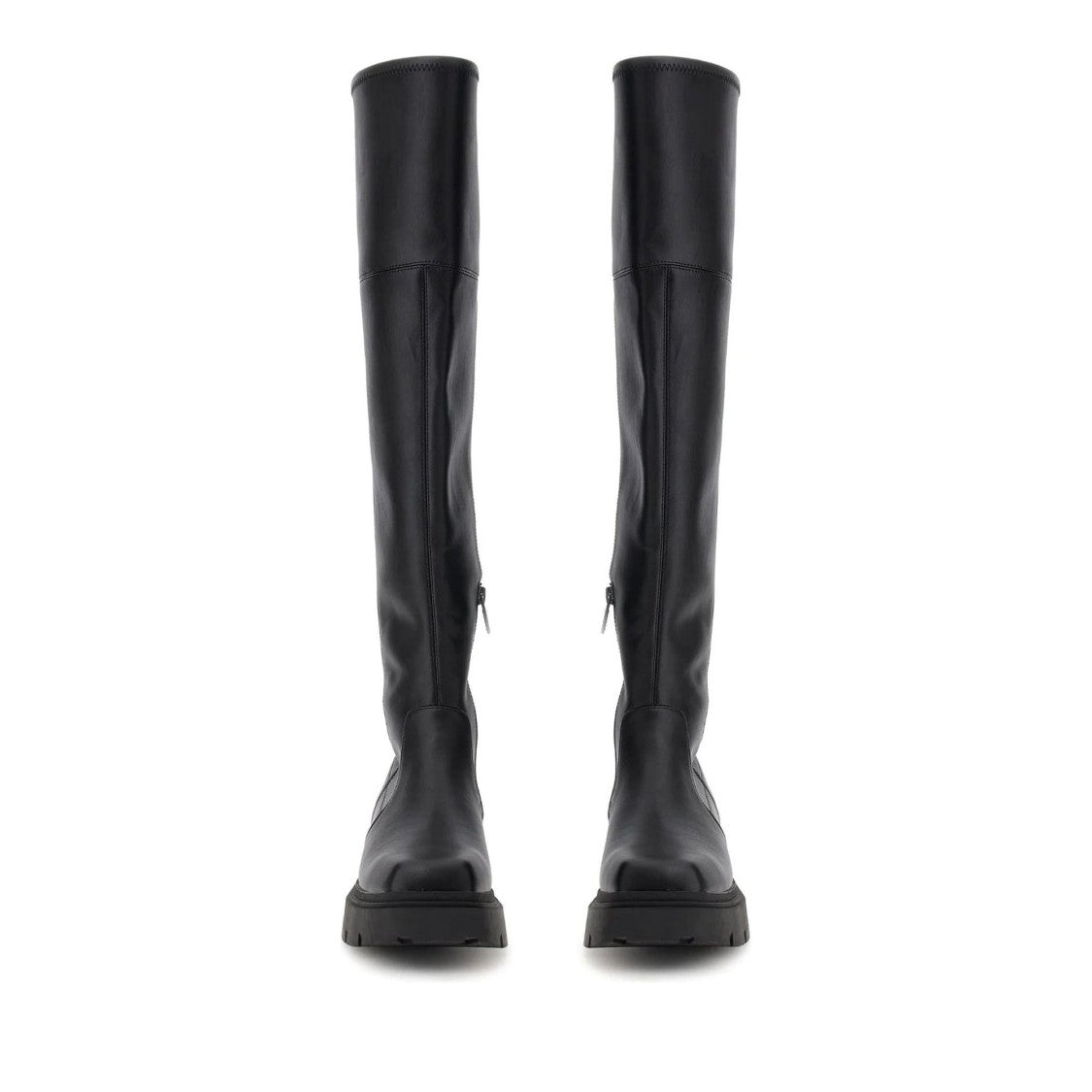 Guess Black Rassa Dress High-Shaft Chunky Sole Ankle Boots