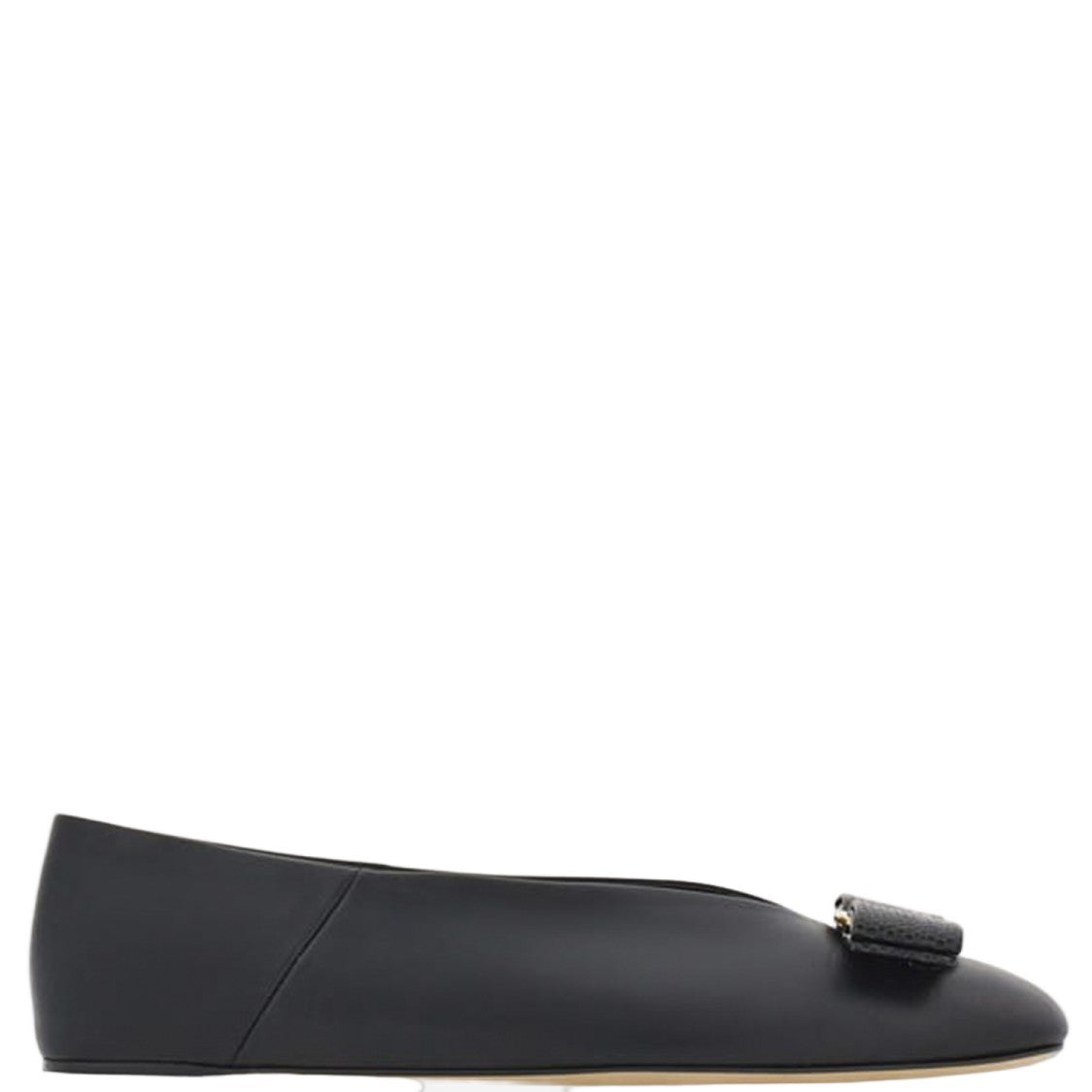 Salvatore Ferragamo Vanna Leather Ballerina Flats
