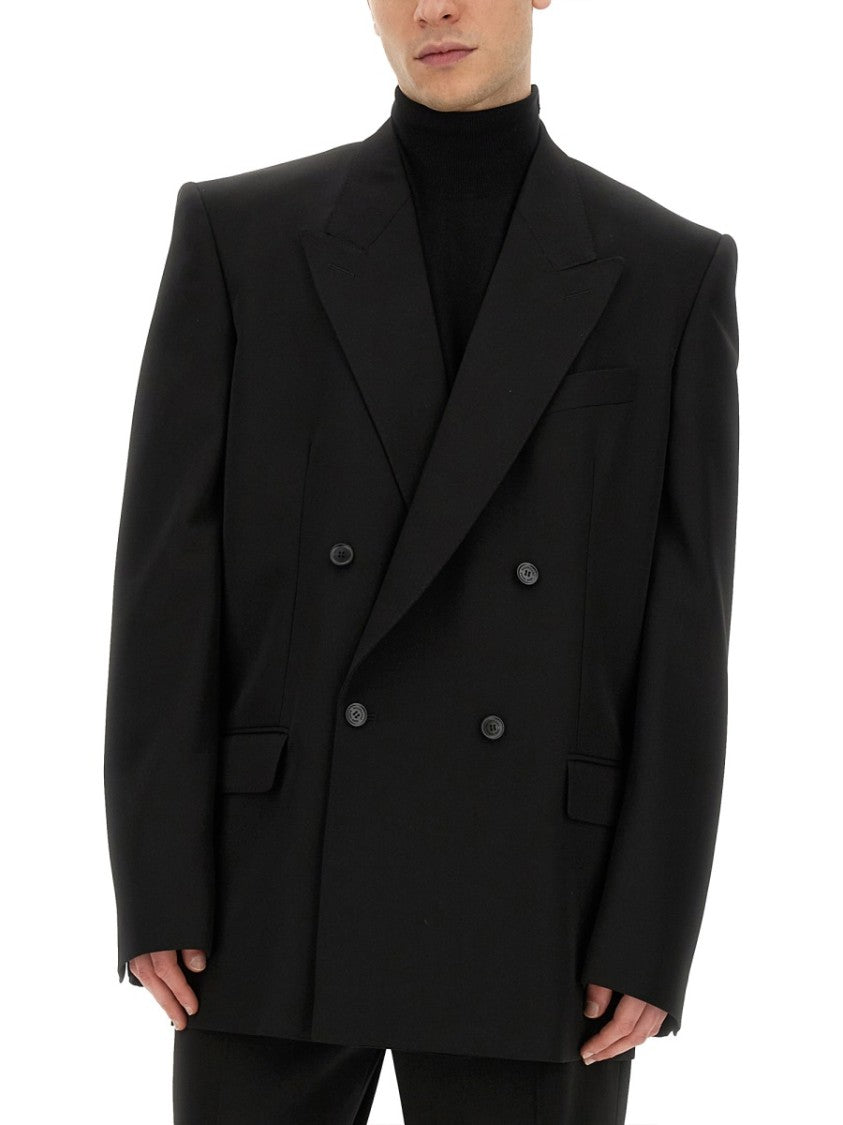 Balenciaga Timeless Regular Fit Jacket In Wool