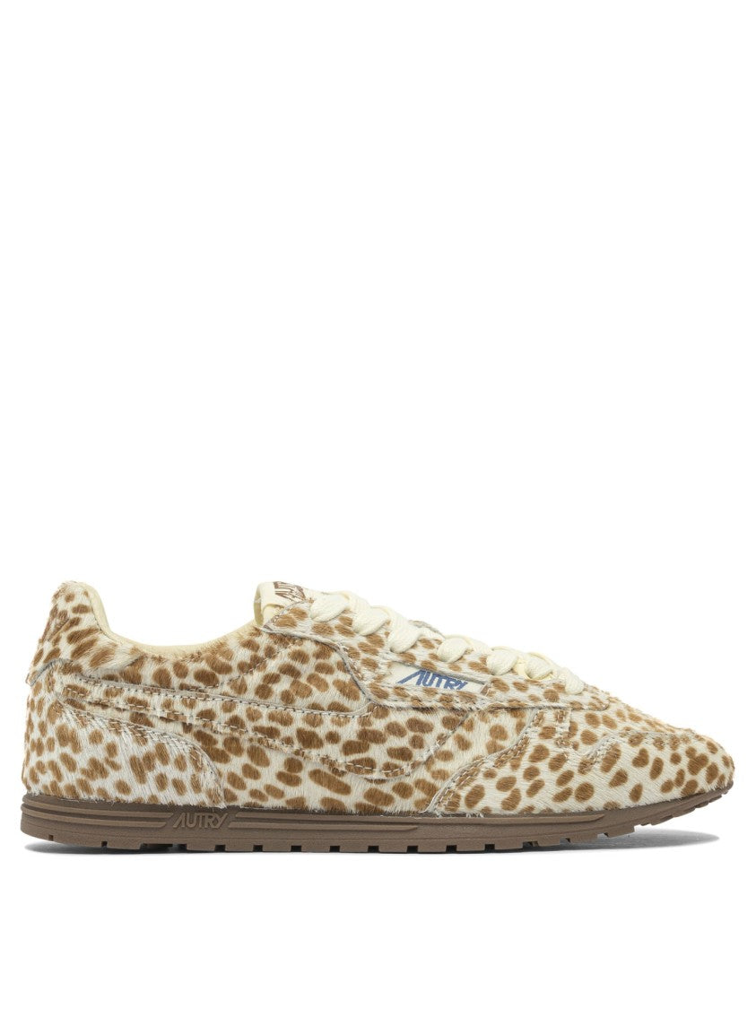 Autry Windspin Low Wom Pony/Nylon Anim/Ivory