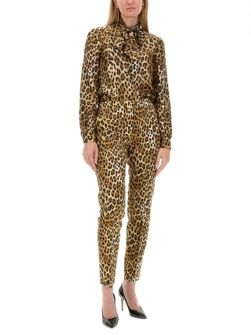 Moschino Pants With Animal Pattern