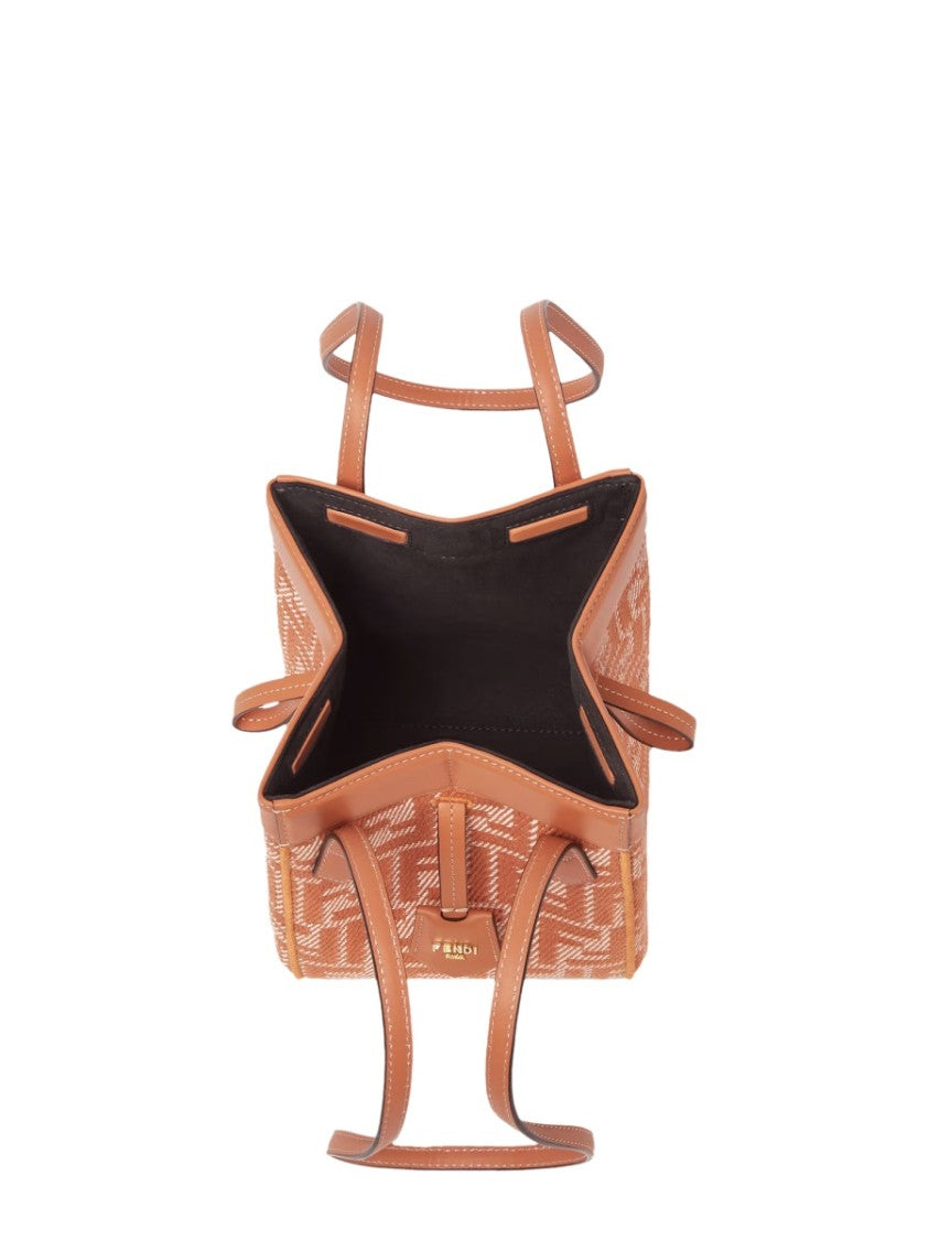 Fendi Mini Origami-Design Bag With Leather Accents