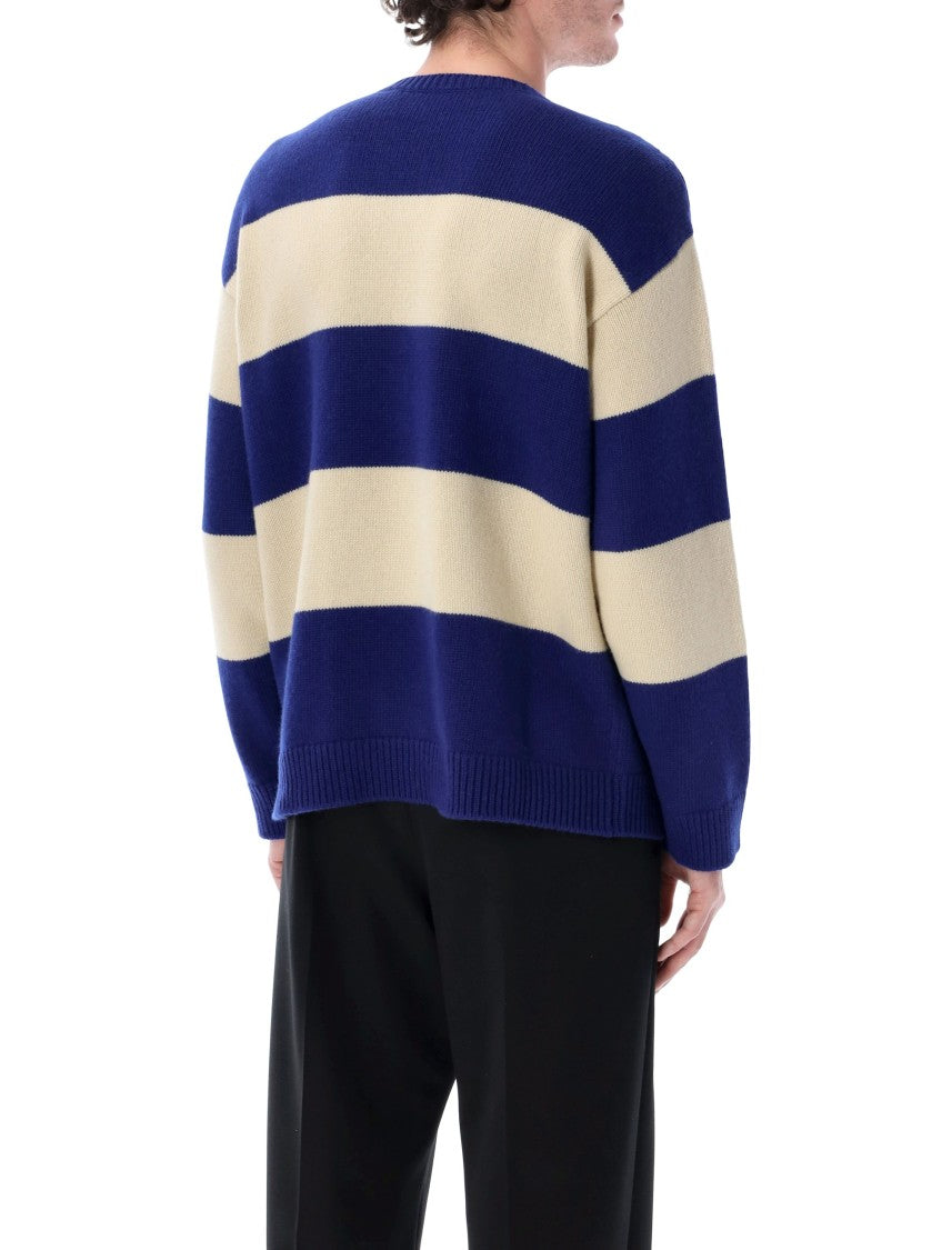 Valentino Garavani Jacquard Panther Motif Wool Sweater
