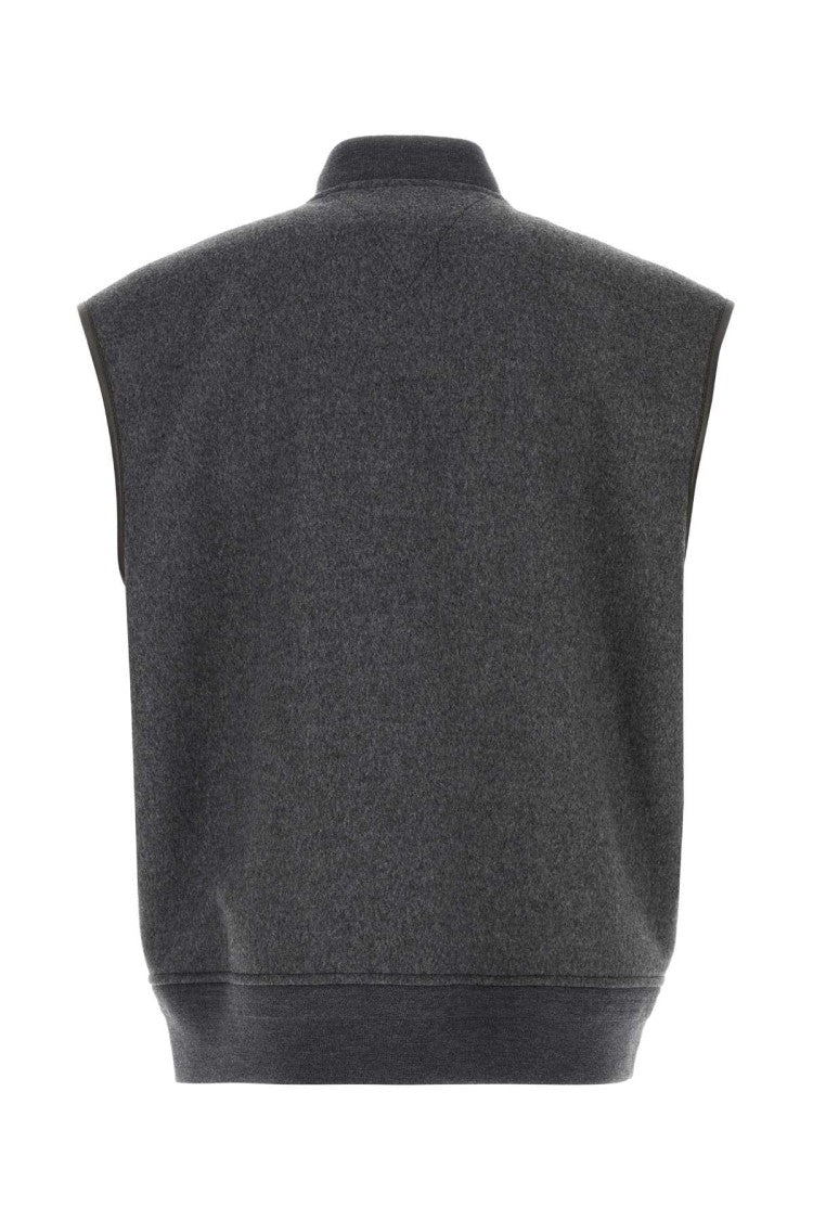Bottega Veneta Dark Grey Wool Vest