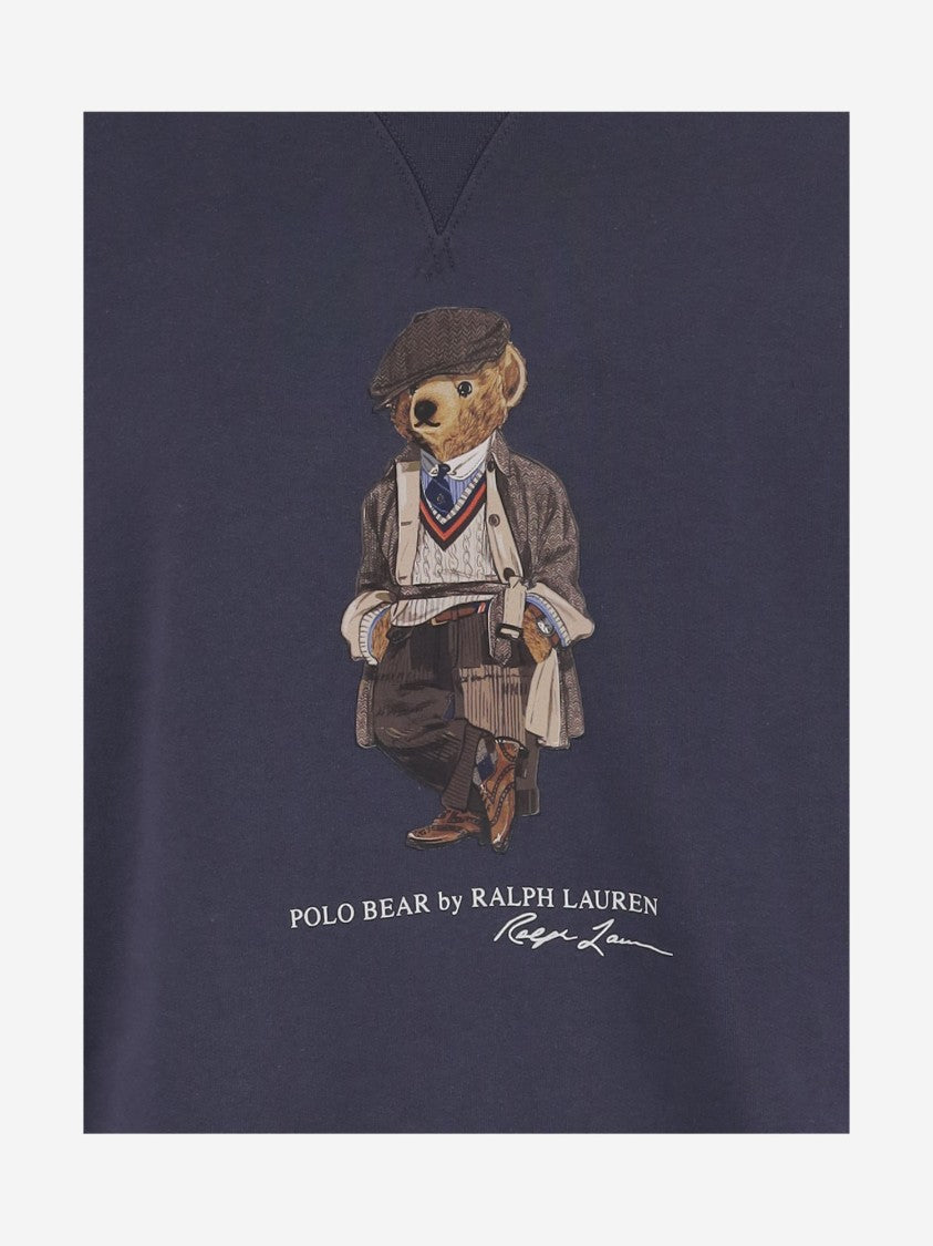 Polo Ralph Lauren Polo Bear Print Cotton Blend Sweatshirt