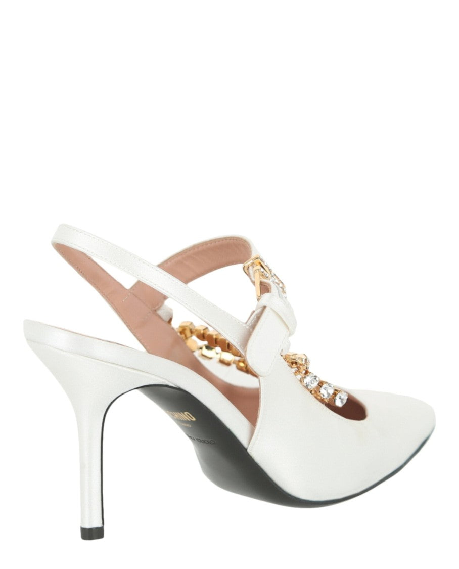 Moschino Rhinestone-Embellished Pumps