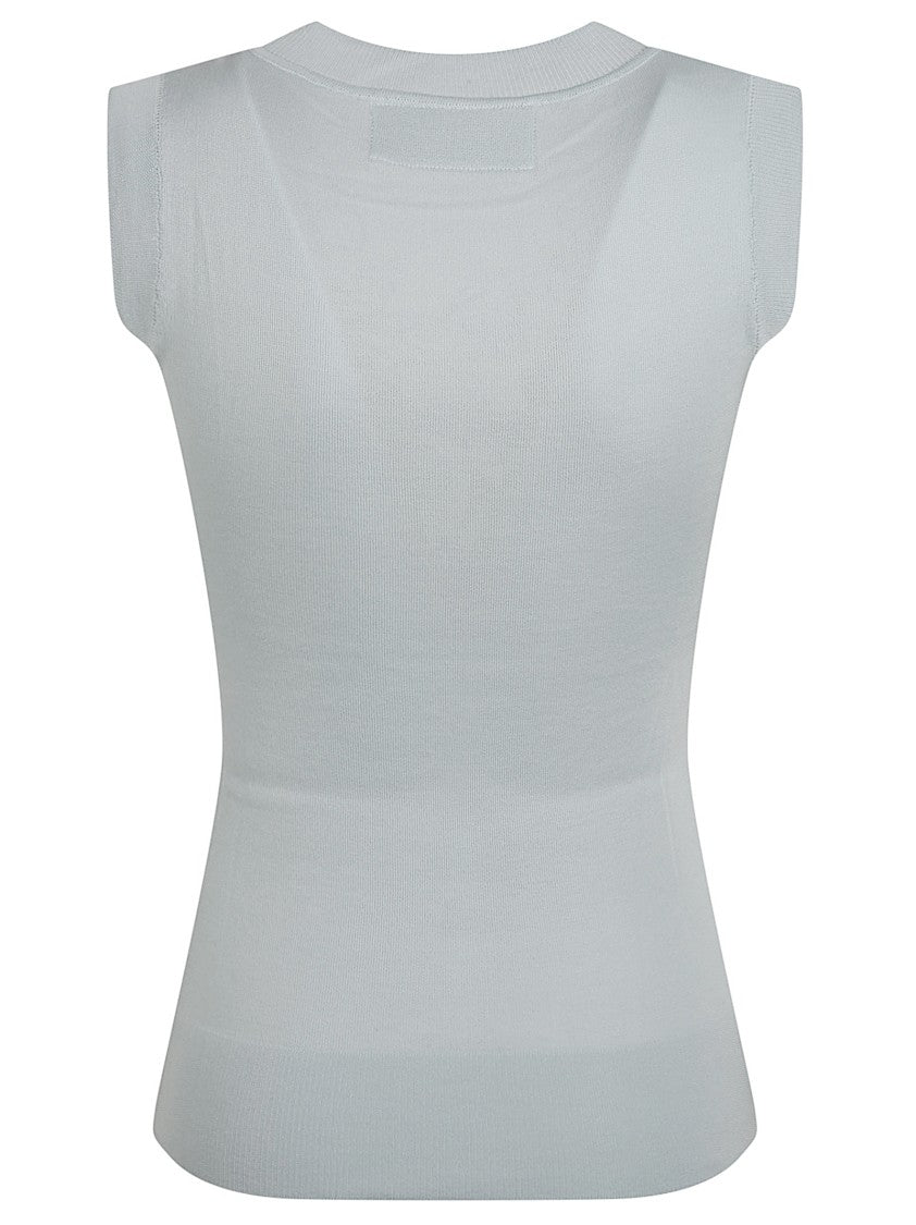 Ermanno Scervino Fitted Sleeveless Top