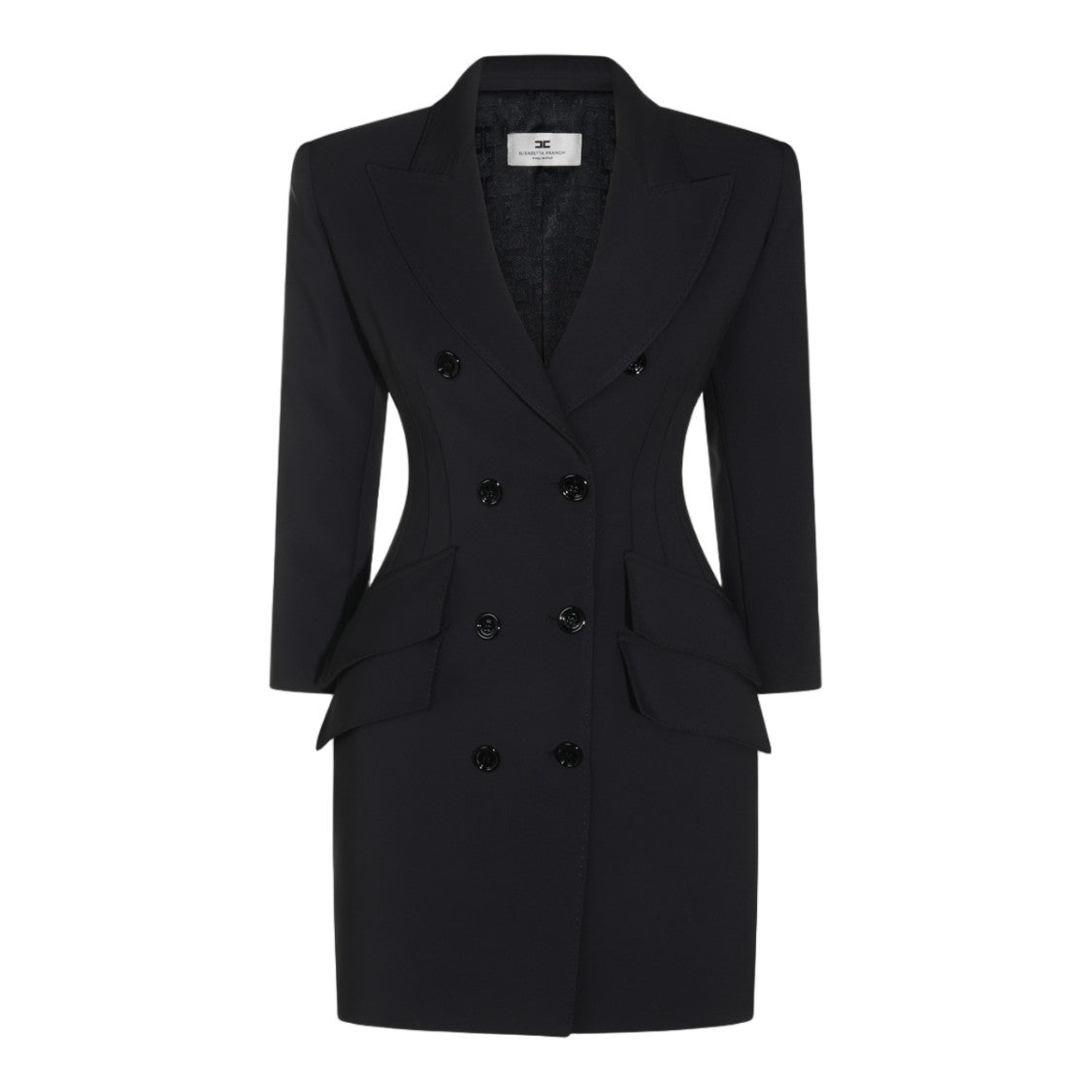 Elisabetta Franchi Tailored Blazer-Style Mini Dress With Double-Breasted Front