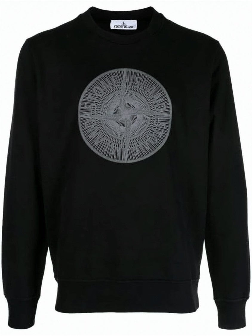 Stone Island Crewneck Sweatshirt With Circular Emblem