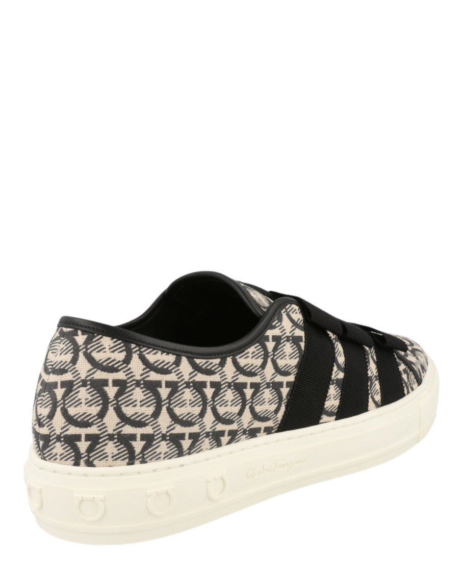 Ferragamo Nataly Calfskin Leather Low-Top Sneakers