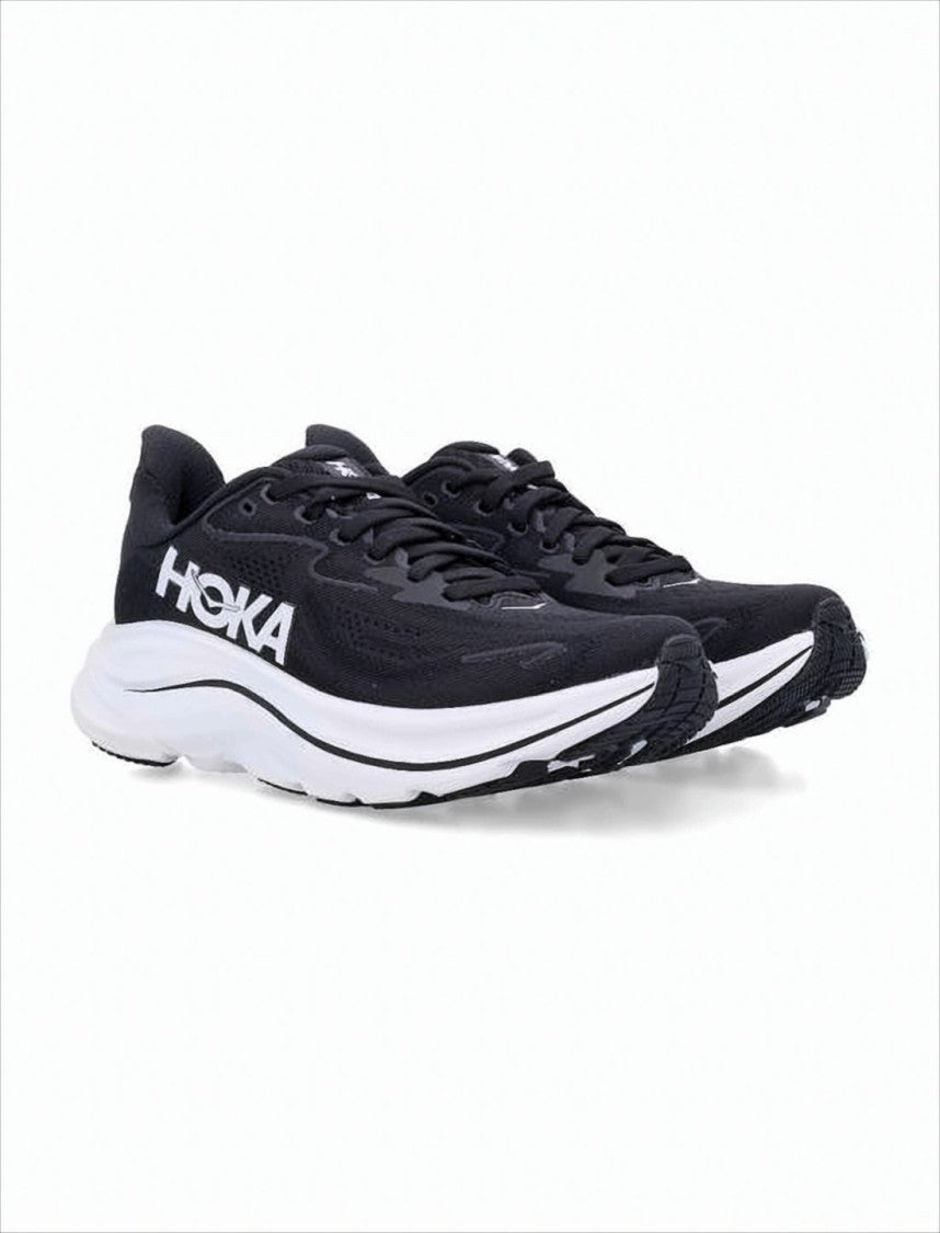 Hoka Breathable Mesh Sneakers With Cushioned Rubber Sole