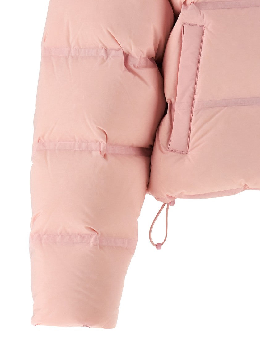 Alexander Wang Cropped Goose Down Jacket With Standing Collar