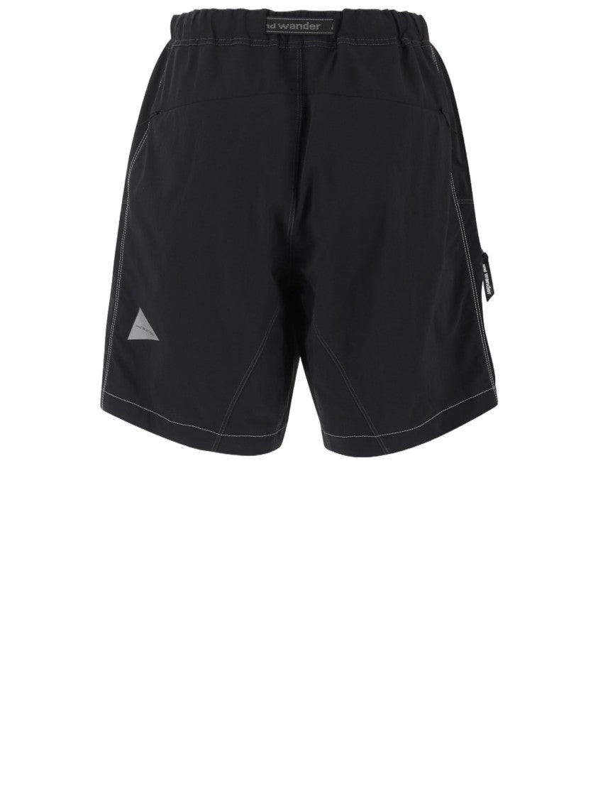 And Wander Technical Fabric Shorts With Elastic Waistband