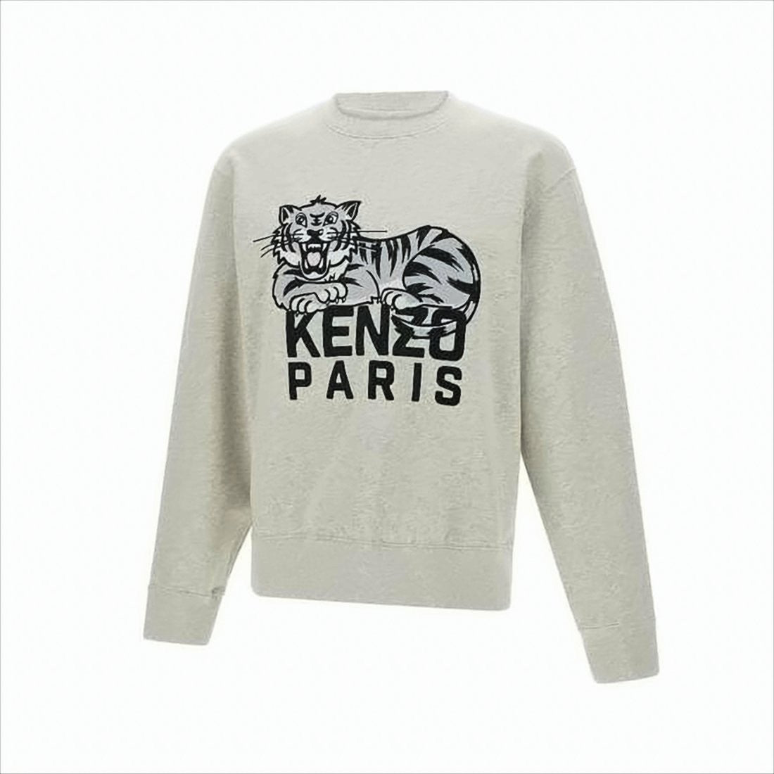 Kenzo Relaxed Fit Long-Sleeve Sweatshirt With Bold Tiger Graphic