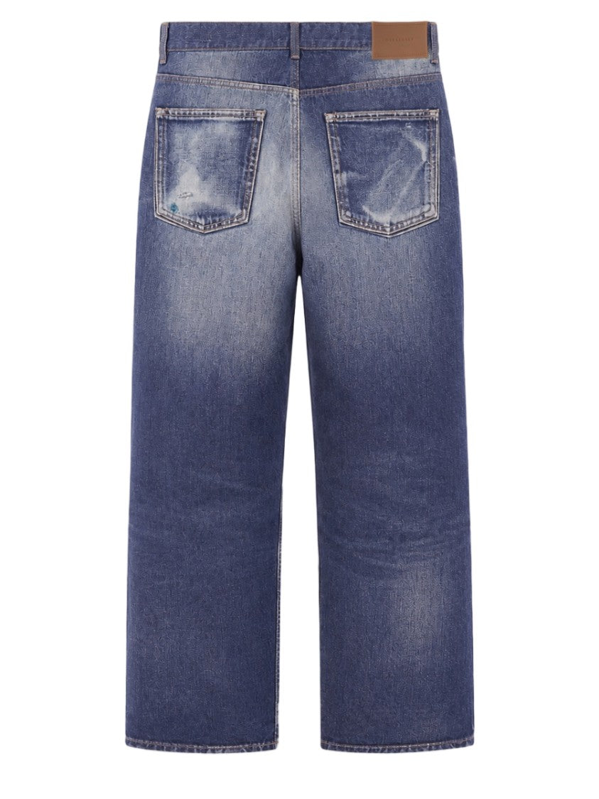 Our Legacy Baby Blue Relaxed-Fit Distressed Organic Cotton Jeans