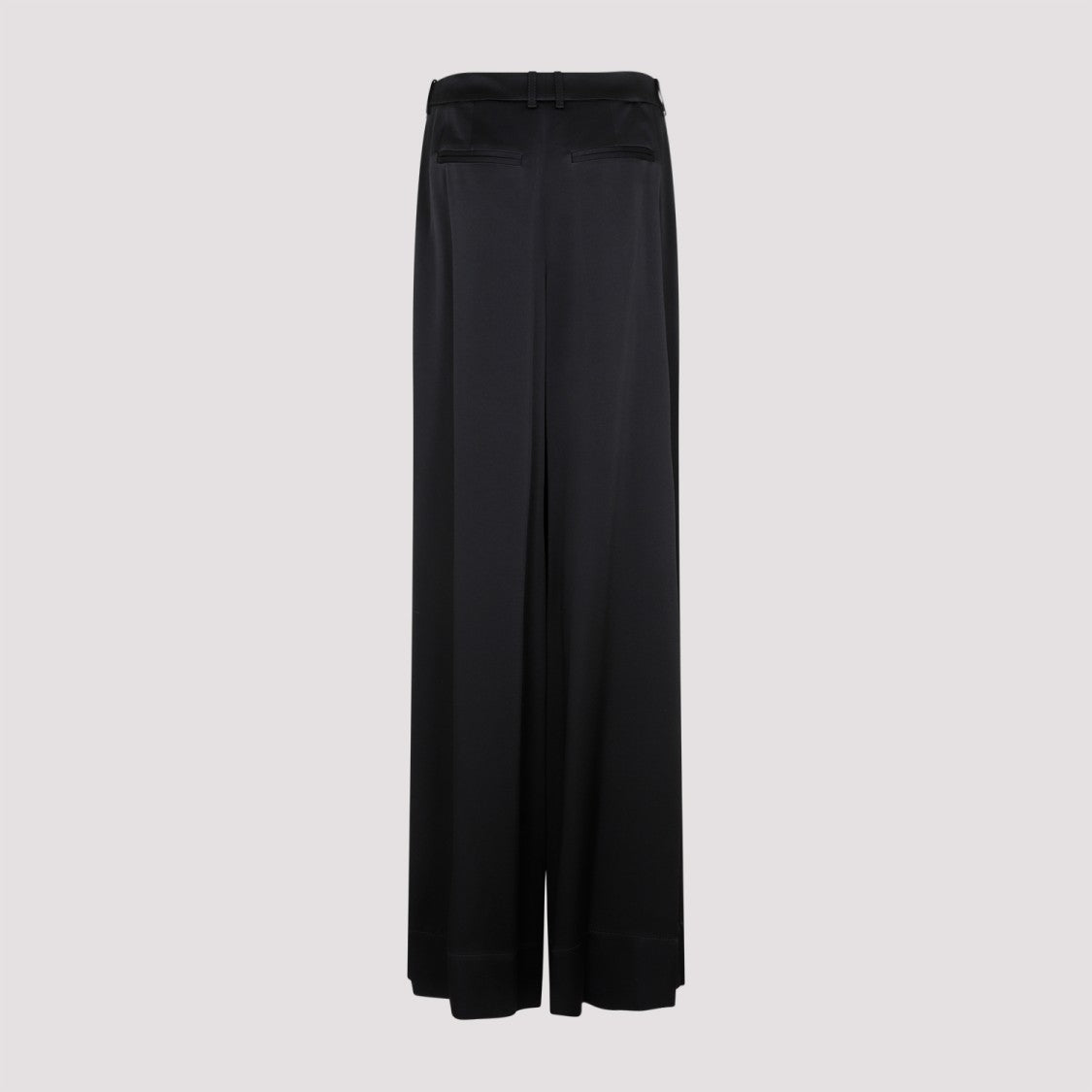 Saint Laurent Black Acetate Loose Fit Pants