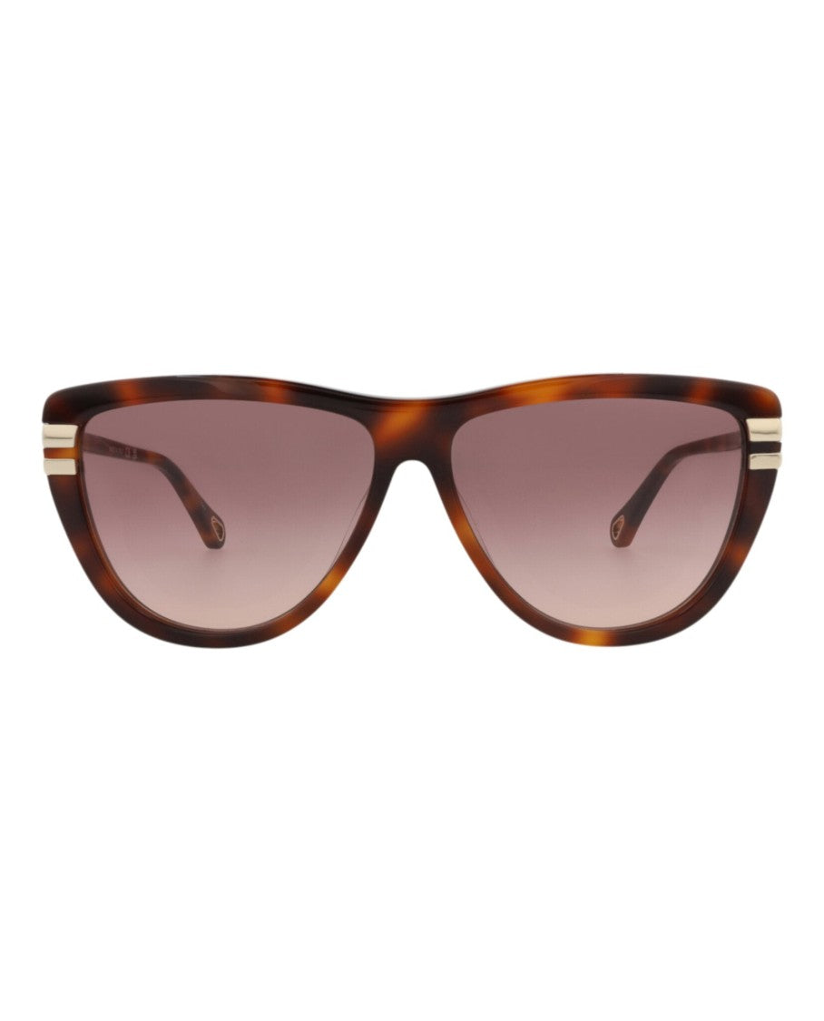 Chloé Square-Frame Recycled Acetate Sunglasses