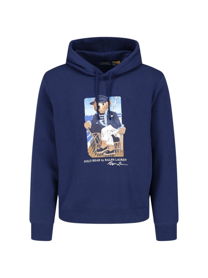 Polo Ralph Lauren Printed Hoodie Polo Bear Nautical Sweatshirt