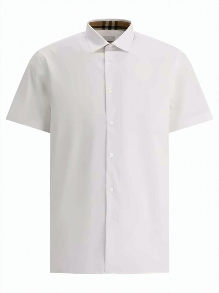 Burberry White Short-Sleeved Shirt