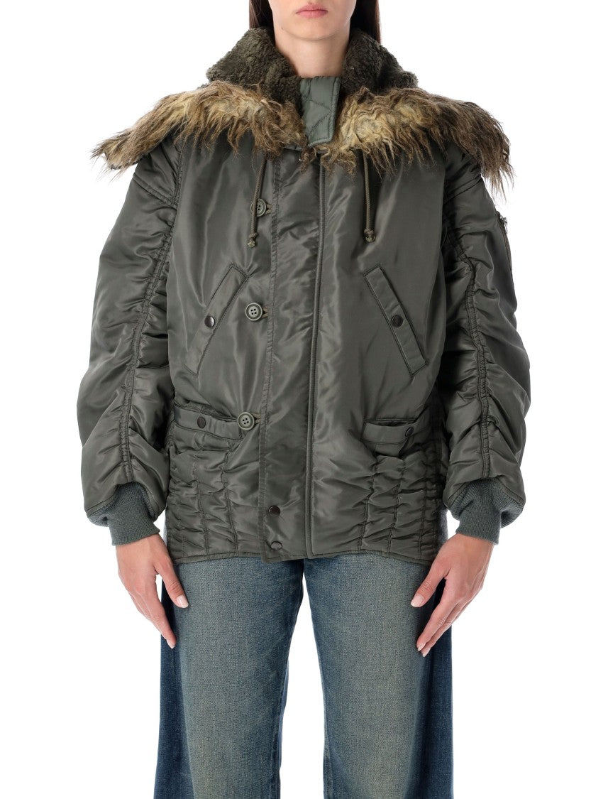 Junya Watanabe Oversized Technical Nylon Short Parka