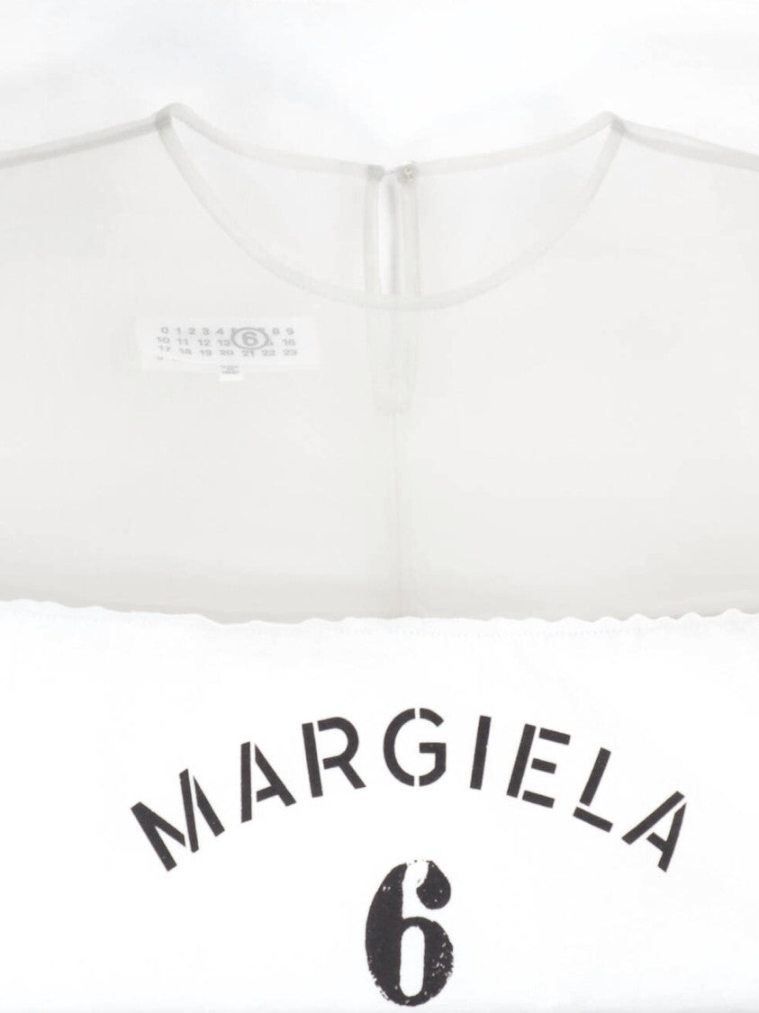 Mm6 By Maison Margiela Long-Sleeve Top With Bold Graphic Print