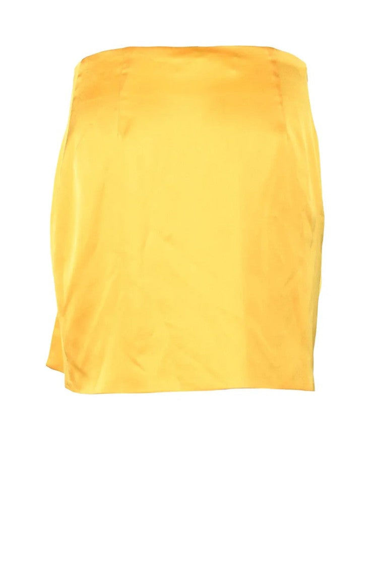 Nine Minutes Black/Orange Stretch Skirt