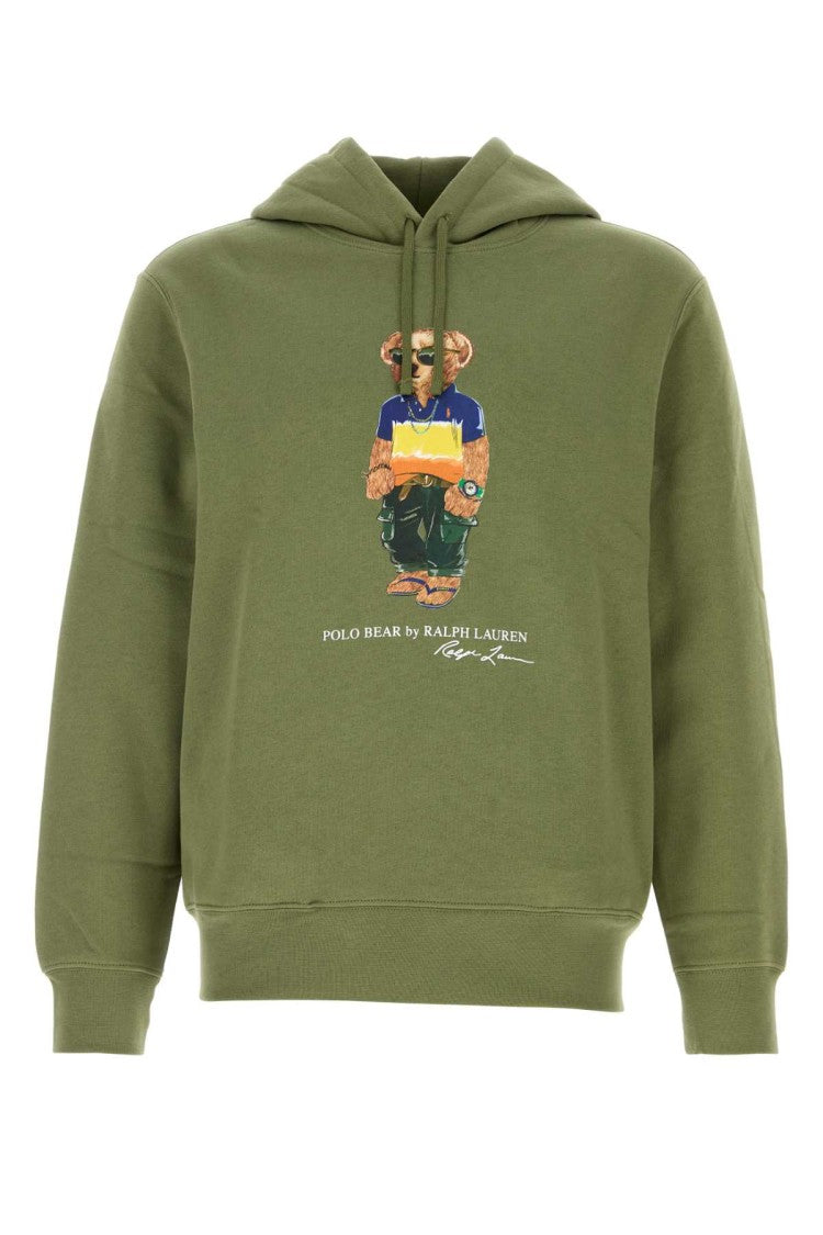 Polo Ralph Lauren Army Green Cotton Blend Sweatshirt