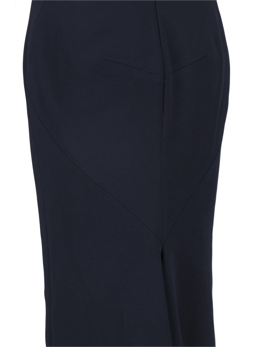 Givenchy Crêpe Cady Midi Dress With Back Cut-Out And Slit Detail